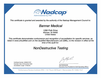 NADCAP certification